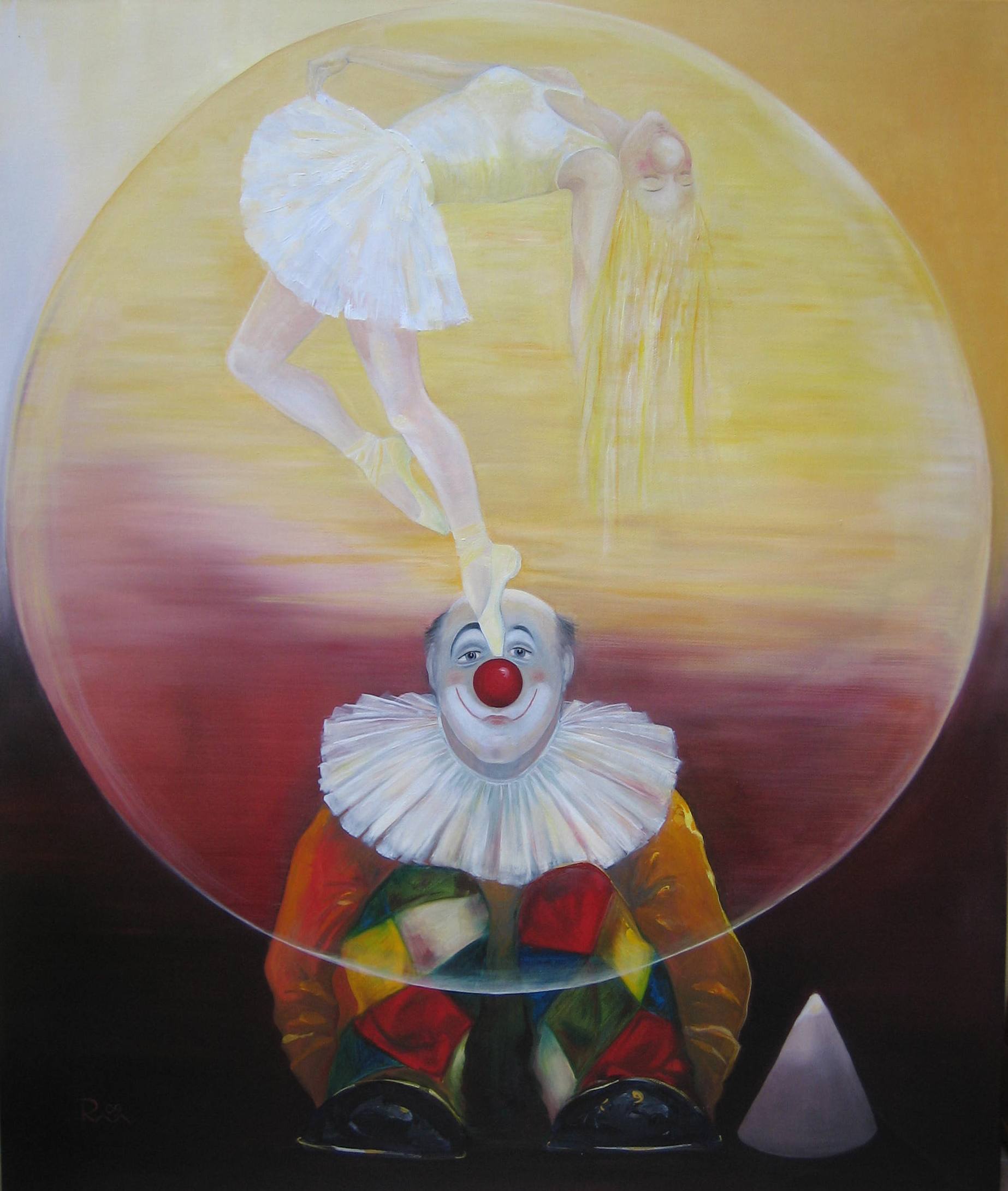 PAS DE DEUX ( Die Seifenblase) 2009
Öl auf Leinen, 120cm x 100cm